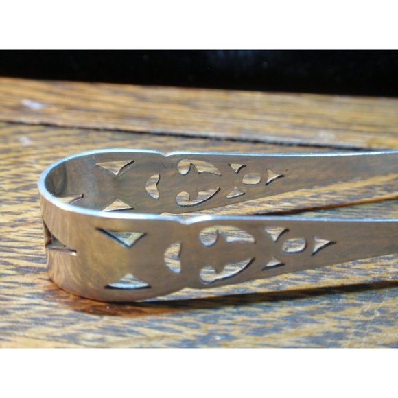 Sterling Silver Antique Webster Sugar Tongs - Picture 2 of 4